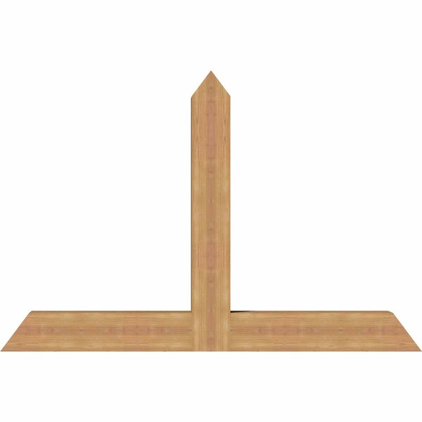 Ekena Millwork Portland Timber Gable Bracket, Western Red Cedar, 60"W x 40"H x 5 1/2"D x 5 1/2"F, 16/12 Pitch GBW060X40X0606POR00SWR - main